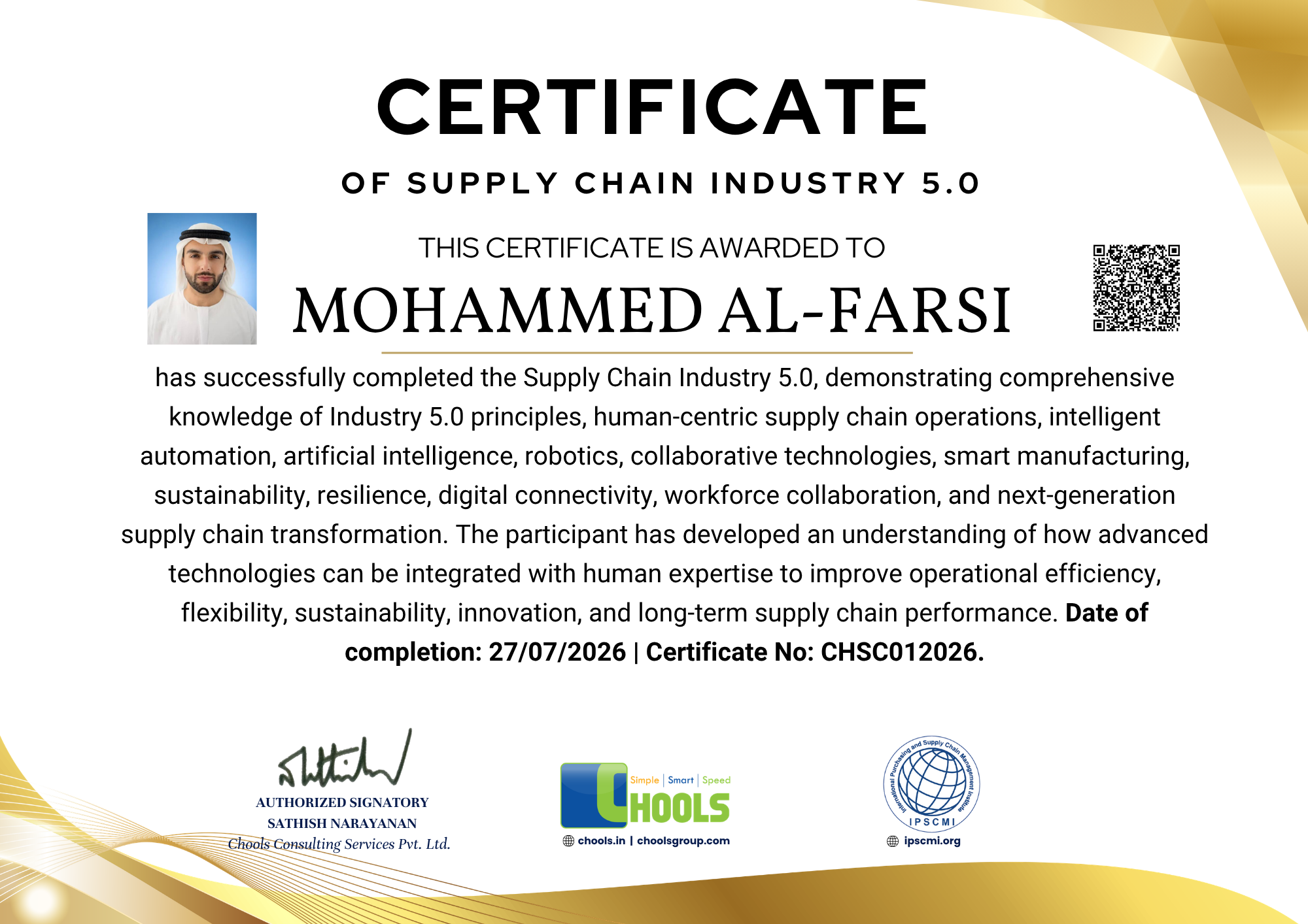 Emerging Business Program Certificate